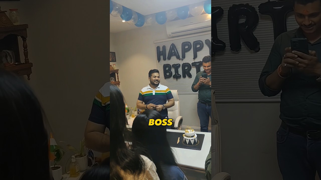 Boss ka birthday in office 😉 