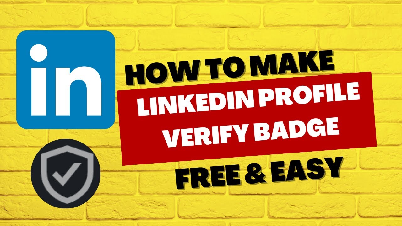 How to get Verifications on your LinkedIn Profile Verify Badge in ...