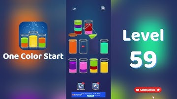 One Color Start Level 59 Walkthrough 🎨 | Sorting Game | Puzzle Game Solutions & Tips | Go Answer