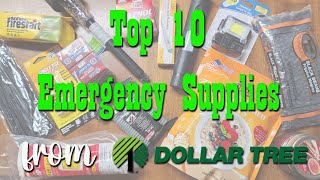 Top 10 Emergency Supplies from Dollar Tree ~ Preparedness
