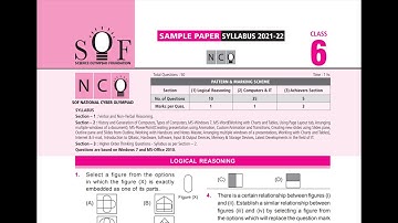 SOF National Cyber Olympiad Class 6 (2021-2022)