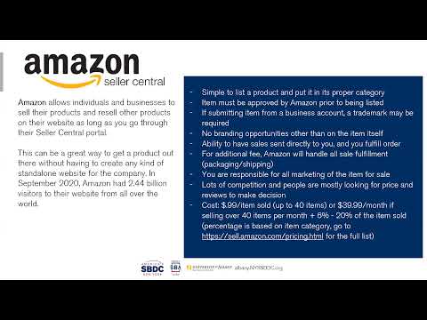 Getting Started with E-Commerce - Amazon/Walmart/Ebay