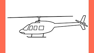 How to draw a HELICOPTER step by step / drawing helicopter easy screenshot 1