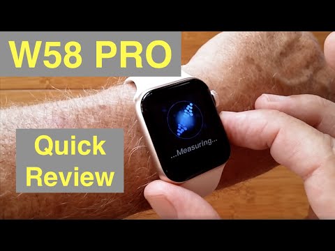 W58 PRO Temp & Immunity “Always On” Display Apple Watch Shaped Health Smartwatch: Quick Overview