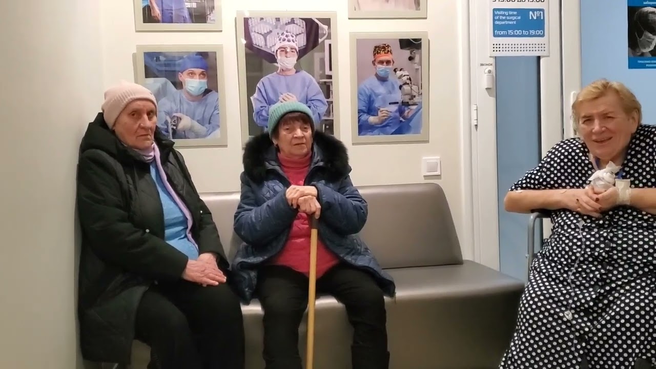 Наде сделали операцию ! Проведали в больнице! Не хочет ходить