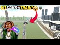 50 Cars Vs Train Crazy challenge Indian bike driving 3D #indianbikedriving 