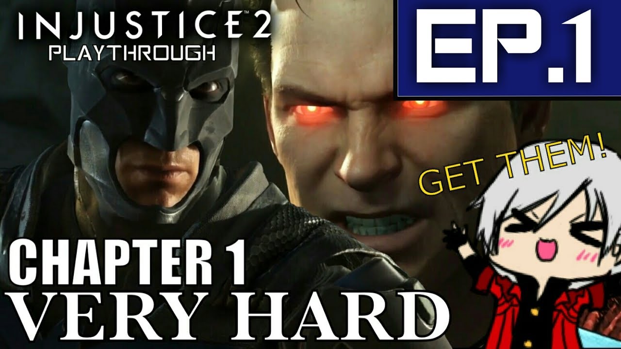 A REAL BAT V SUP FIGHT! | Injustice 2 - Ep.1 -[VERY HARD] - (Chapter 1) Playthrough (PS4)