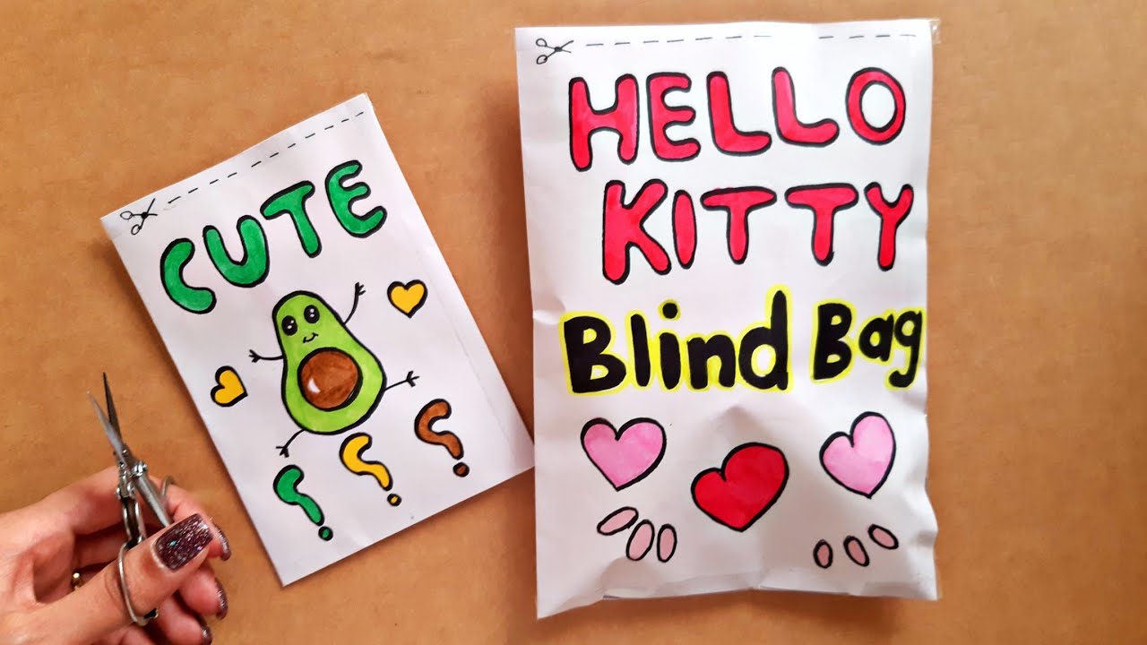 Blind bag Paper Tutorial 💖 How I make blind bag paper - YouTube