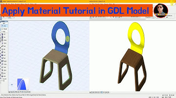 | Archicad Tutorial | - | Step to Step Apply Material Tutorial in GDL Model  | 3D Tutorial |