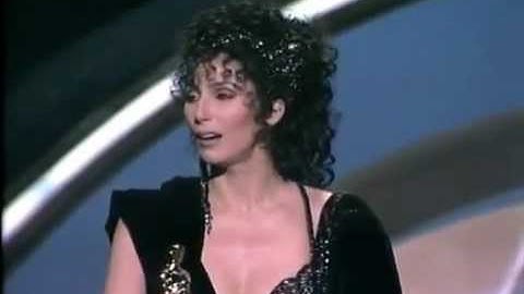 Cher winning Best Actress (Oscar) for Moonstruck