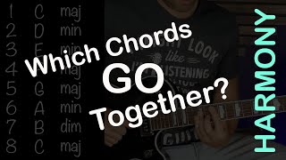 Learn Songs Fast on Guitar- Which Chords Go Together (Diatonic Harmony)