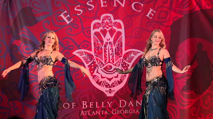 ShimmyTwins Emalee and Marya bellydance in Atlanta...