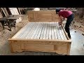 Woodworking Carpenter Perfect At a New Level - Build A King Size Bed Extremely Beautiful