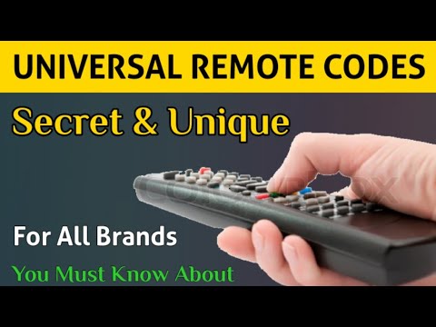 Universal Remote Codes Work On All Types Of Remote Control