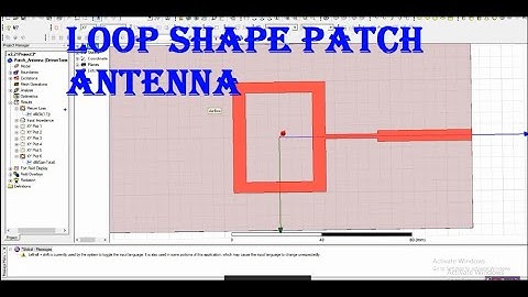 Loop shape patch antenna in hfss | probe feeding method in hfss | cst feko ie3d