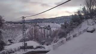 Nieva en Santiago de la Espada (24.01.25). Vídeo de Antonio "Pitito"