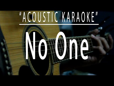No one - Alicia Keys (Acoustic karaoke)