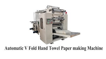 3 lines V fold hand towel paper making machine with color printing