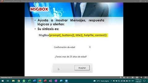 Clase 2 InputBox y MsgBox Visual Basic Excel 04 08 2021