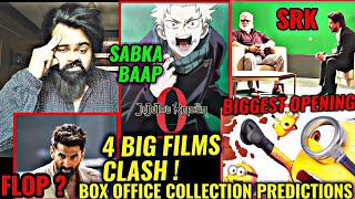 BIG NEWS : 4 BIG FILMS CLASH THIS WEEK AT INDIAN BOX OFFICE | JUJUTSU KAISEN 0 INDIA