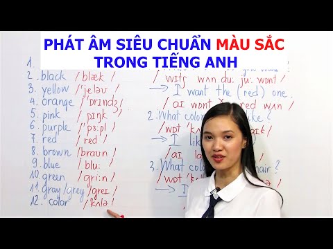 Bảng Màu Xanh Than - PHÁT ÂM SIÊU CHUẨN MÀU SẮC TRONG TIẾNG ANH