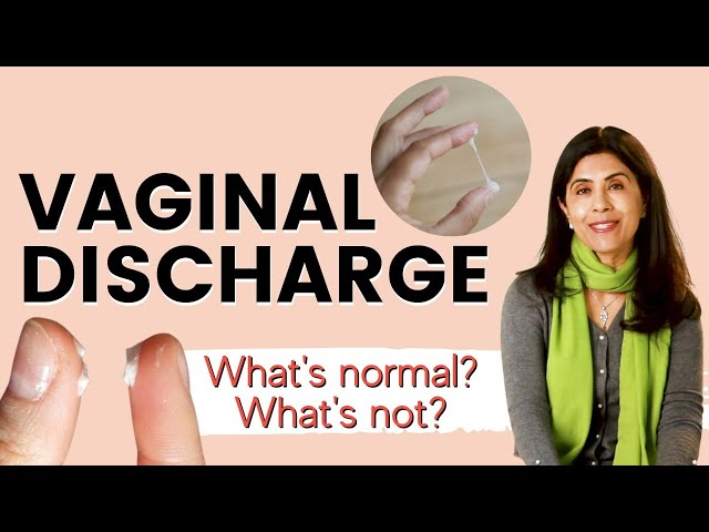 How to tell the difference between a normal vaginal discharge, and