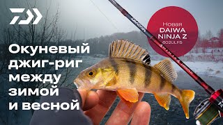 Окуневый джиг-риг между зимой и весной. Новая Daiwa Ninja Z 602ULFS