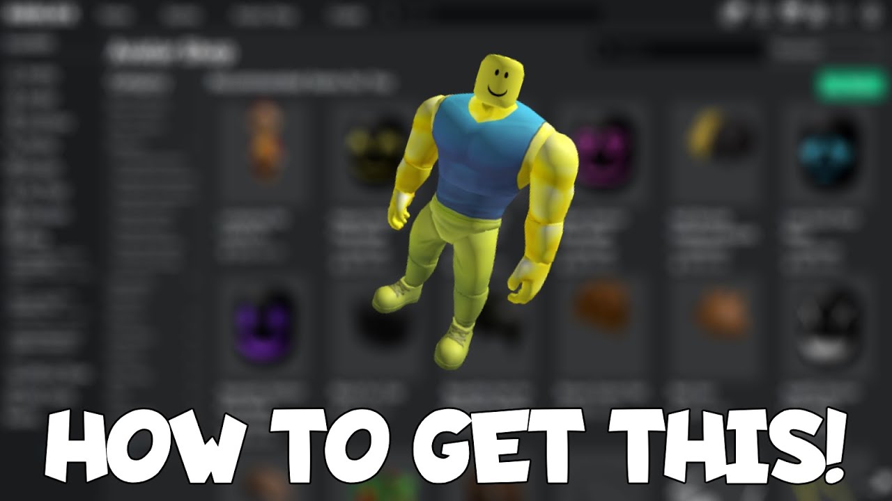 AVATAR TRICK] How to make a BUFF NOOB AVATAR for FREE! (ROBLOX) 