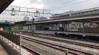 JR 西日本115系緑色　京都駅停車