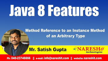 Java 8.0 Features | Method Reference to an Instance Method of an Arbitrary Type | by Mr.Satish Gupta