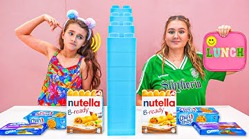 Twin Telepathy SCHOOL LUNCHBOX Challenge! Ruby vs Bonnie