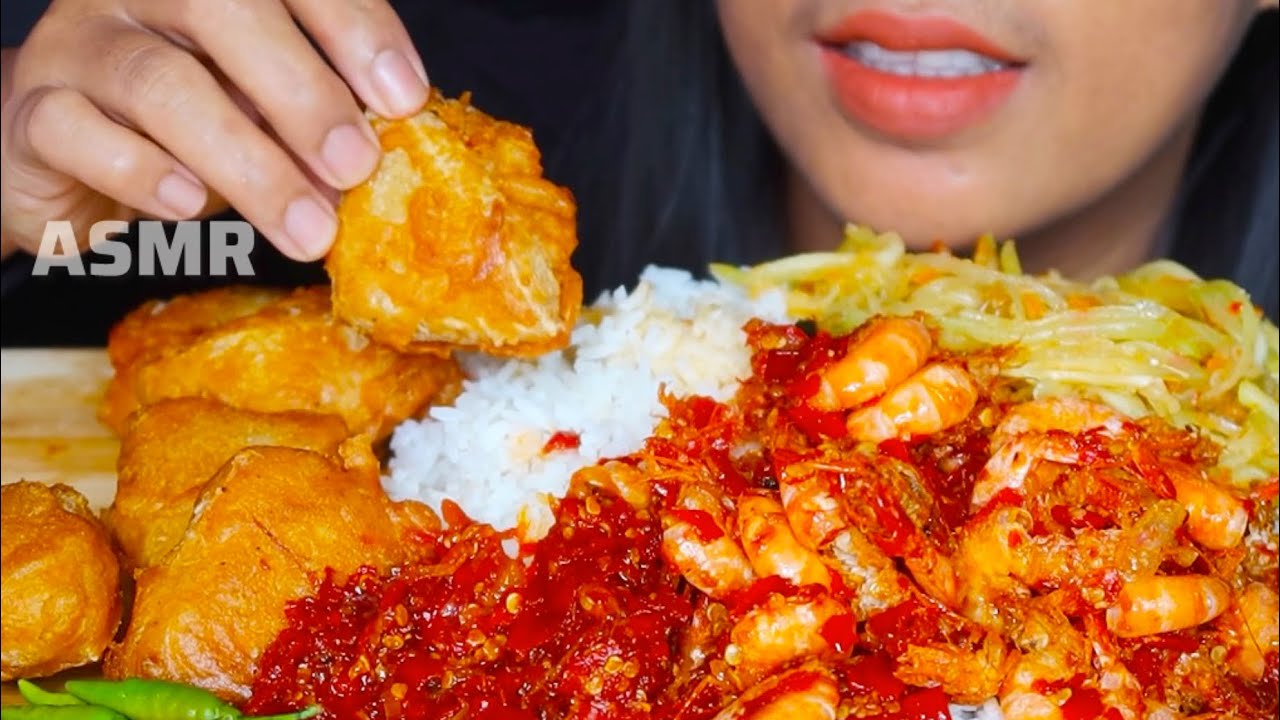 ASMR SAMBAL UDANG ||MUKBANG SPICY FOOD #ASMR #asmrsounds #asmrvideo #udang 