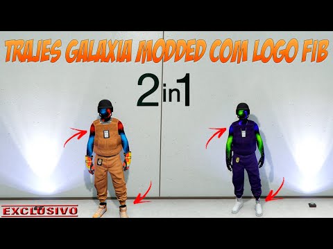 TRAJES GALAXIA MODDED COM CARTAO DO FIB E COLETES COLORIDOS RAROS (GTA ONLINE MODDED OUTFITS)