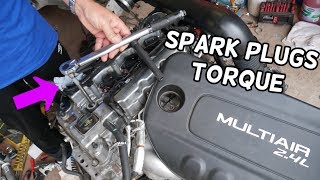 SPARK PLUGS TORQUE SPECS 2.4 CHRYSLER 200, RAM PROMASTER CITY, FIAT 500X 500 TORO