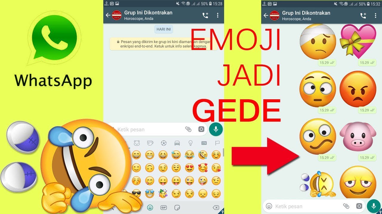 Cara Membuat Stiker Wa Lucu Dari Emoji Whatsapp Youtube