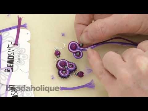 How to do Soutache Bead Embroidery: Part 3 How to Add a Side Bead and to End a Stack