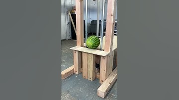 Guillotine vs watermelon 🍉