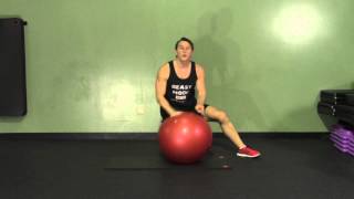 Stability Ball Reverse Hyper - HASfit Low Back Exercises - Lower Back Exercise