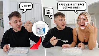 ACCIDENTALLY MAKING MY FIANCE EAT LOTION!! *PRANK* by Mariah and Bill 44,786 views 3 months ago 14 minutes, 9 seconds