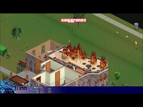 Sims 1: Fireproof Sim Bug  @SariaFan93