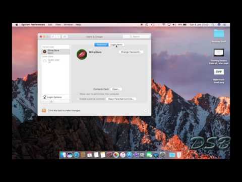 Add/Remove Login Items on Mac