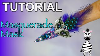 EXTREME 3D Masquerade Mask Acrylic Nail Art Tutorial