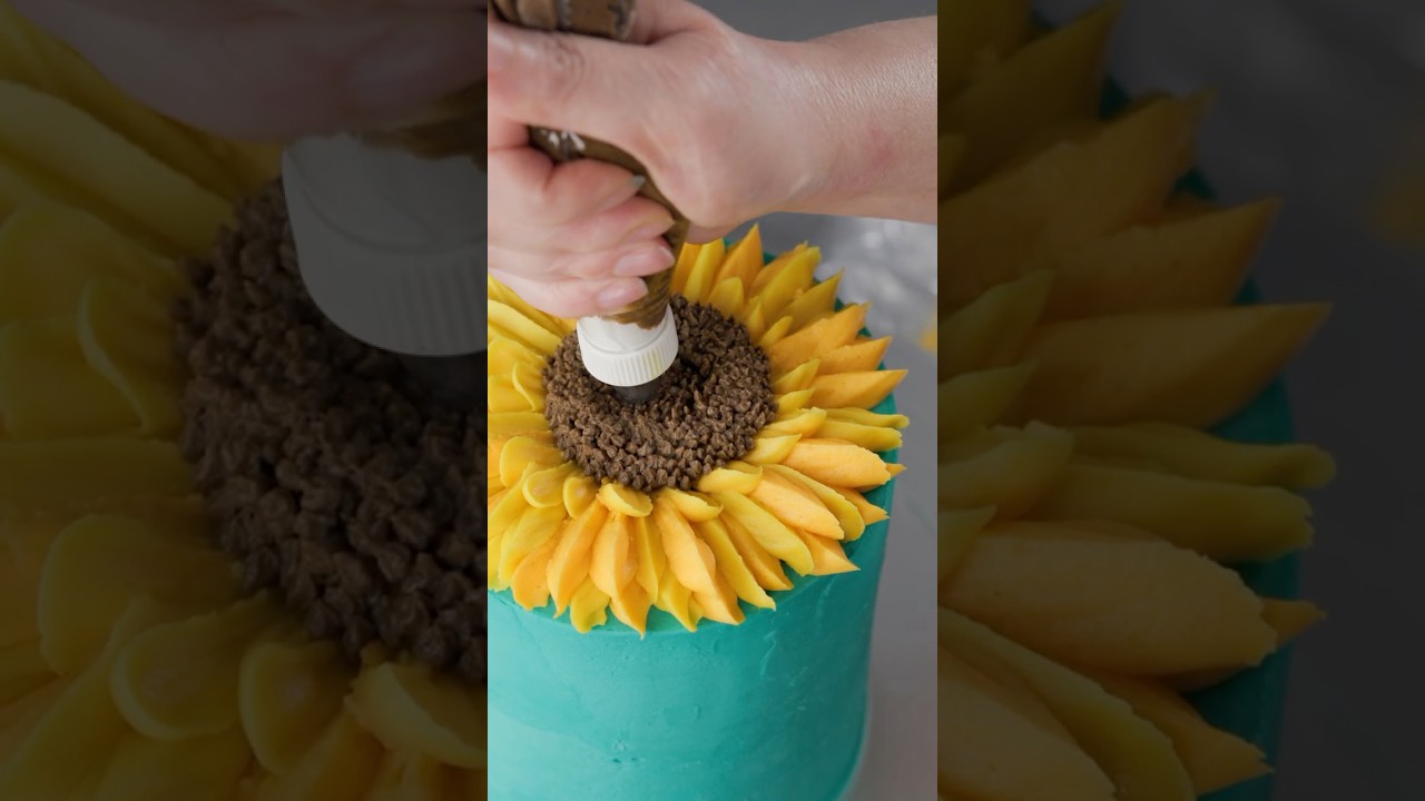Learn to Make a Large Sunflower Cake. Coming Friday.