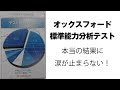 オックスフォード標準能力分析テストの本当の結果に涙が止まらない！