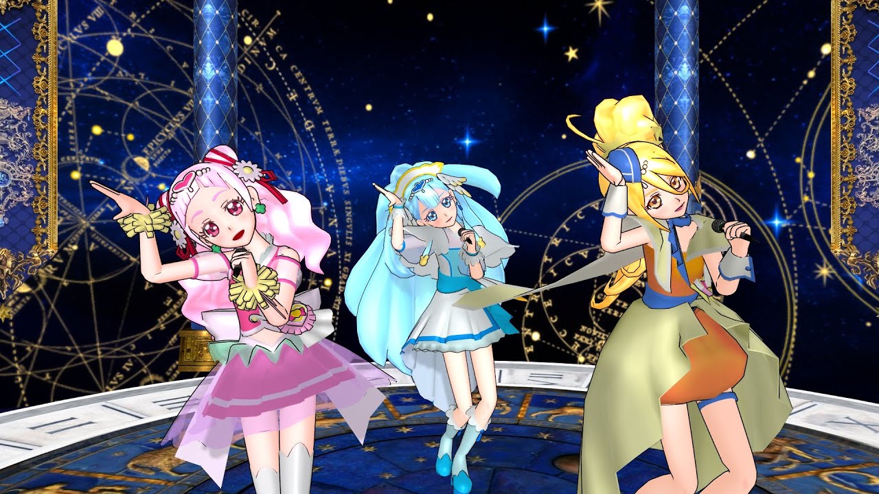 【MMDプリキュア】キュアエール＆キュアアンジュ＆キュアエトワール「SEVENTH HEAVEN」