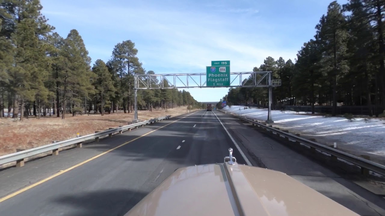 (VLOG63) Kenworth W900L Crossing through Flagstaff, AZ YouTube
