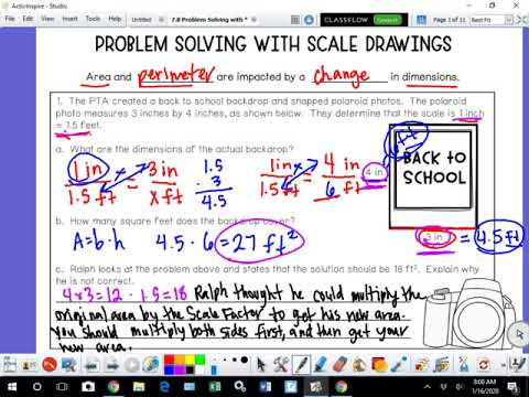 7 8 Problem Solving with Scale Drawings - YouTube