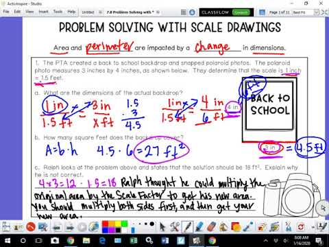 problem solving with scale drawings