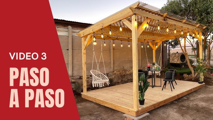 Como CONSTRUIR una PERGOLA de MADERA - TUTORIAL 2 