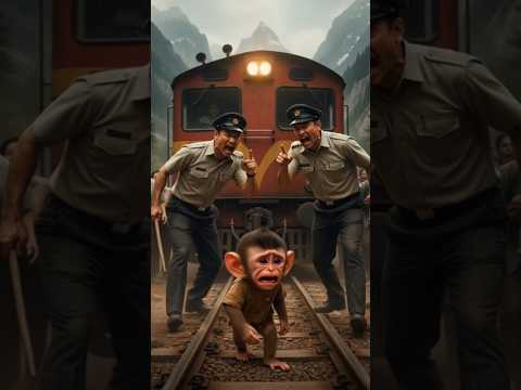 monkey ne बचाया ट्रेन और यात्रियों को  #shorts #aistory